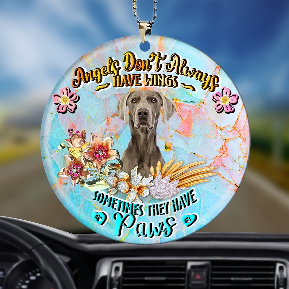 Weimaraner Sometimes They Have Paws Ornament, Christmas Ornament, Dog Ornament, Xmas Dog Ornaments Weimaraner Sometimes They Have Paws Ornament, Christmas Ornament, Dog Ornament, Xmas Dog Ornaments