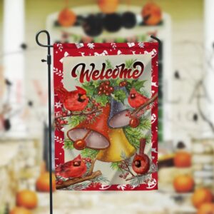 Welcome Cardinal Christmas Garden FlagXmas, Garden Flags,…