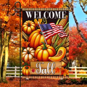 Welcome Fall Pumpkins Harvest Thanksgiving Flag Halloween Flag Halloween Garden Flags Halloween House Flags 4 fya7dz.jpg