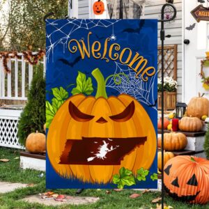 Welcome Tennessee Pumpkins Halloween Fall Flag Halloween Flag Halloween Garden Flags Halloween House Flags 4 skteta.jpg