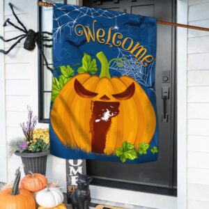 Welcome Vermont Pumpkins Halloween Fall Flag Halloween Flag Halloween Garden Flags Halloween House Flags 2 oacweo.jpg