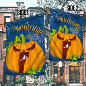 Welcome Vermont Pumpkins Halloween Fall Flag Halloween Flag Halloween Garden Flags Halloween House Flags 3 nmwpz7.jpg