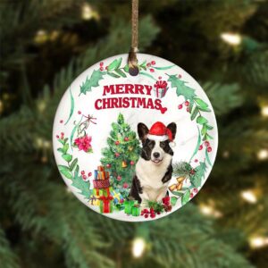Welsh-Corgi Tree Merry Christmas Ornament, Christmas Ornament,…