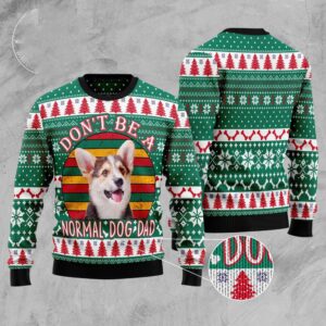 Welsh Corgi Dog Dad Ugly Christmas Sweater,…