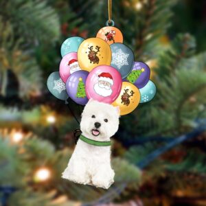 West Highland White Terrier With Balloons Christmas…