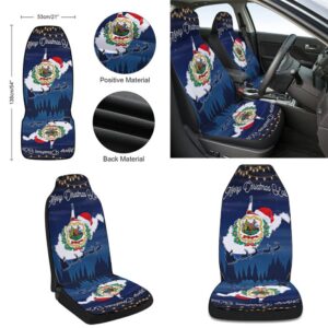 West Virginia State Merry Christmas You all Seat Cover Cars Christmas Car Seat Cover Car Seat Cover 2 ora7hz.jpg