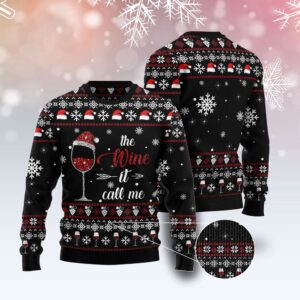 Wine Call Me Ugly Christmas Sweater, Christmas…