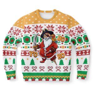 Yo Ho Ho Pirate Santa Ugly Christmas…