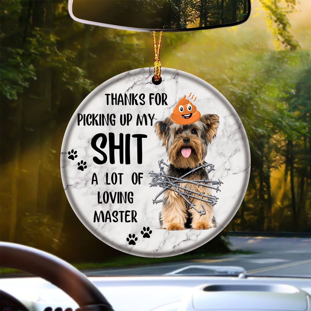 Yorkshire Terrier A Lot Of Loving Master Ornament, Christmas Ornament, Dog Ornament, Xmas Dog Ornaments Yorkshire Terrier A Lot Of Loving Master Ornament, Christmas Ornament, Dog Ornament, Xmas Dog Ornaments