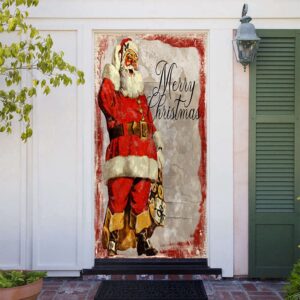 Antique Santa Door Cover Christmas Door Covers Christmas Gift For Family Christmas Gift 2 i8rhon.jpg