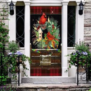 Beautiful Cardinal Merry Christmas Door Cover Cardinal Christmas Decor Christmas Door Cover Decorations Christmas Gift 3 iatfrq.jpg