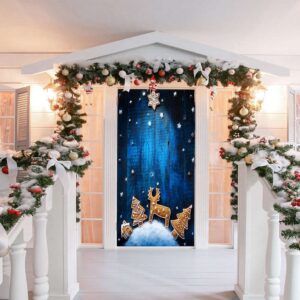 Blue Christmas Door Cover, Christmas Door Covers,…