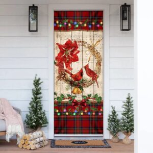 Cardinal Merry Christmas Door Cover, Cardinal Christmas…