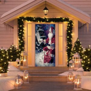 Checking It Twice Door Cover, Christmas Door…