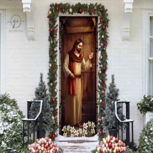 Christian Door Cover, Christian Knocking At The…