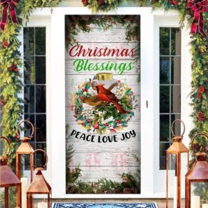 Christmas Cardinal Door Cover Christmas Blessings Love Peace Joy Cardinal Christmas Door Cover Decorations Christmas Gift 3 kxamjo.jpg