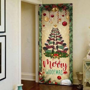 Christmas Dachshunds Tree Door Cover Door Christmas Cover Gift For Christmas Christmas Gift 2 gtxme1.jpg