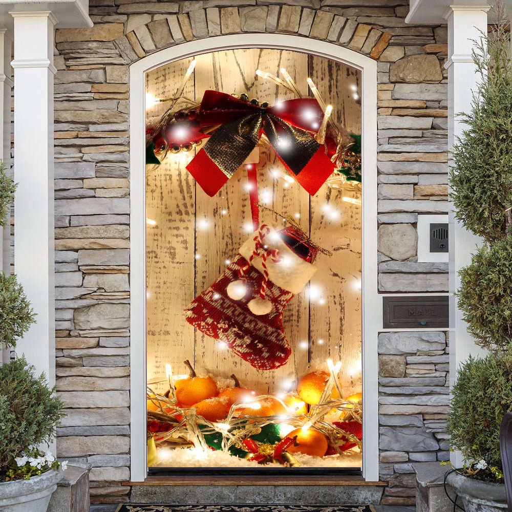 Christmas Door Cover, Holiday Banner Outdoor Decor, Gift For Christmas, Christmas Gift Christmas Door Cover, Holiday Banner Outdoor Decor, Gift For Christmas, Christmas Gift