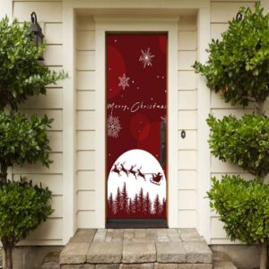 Christmas Door Cover, Merry Christmas Door Banner,…