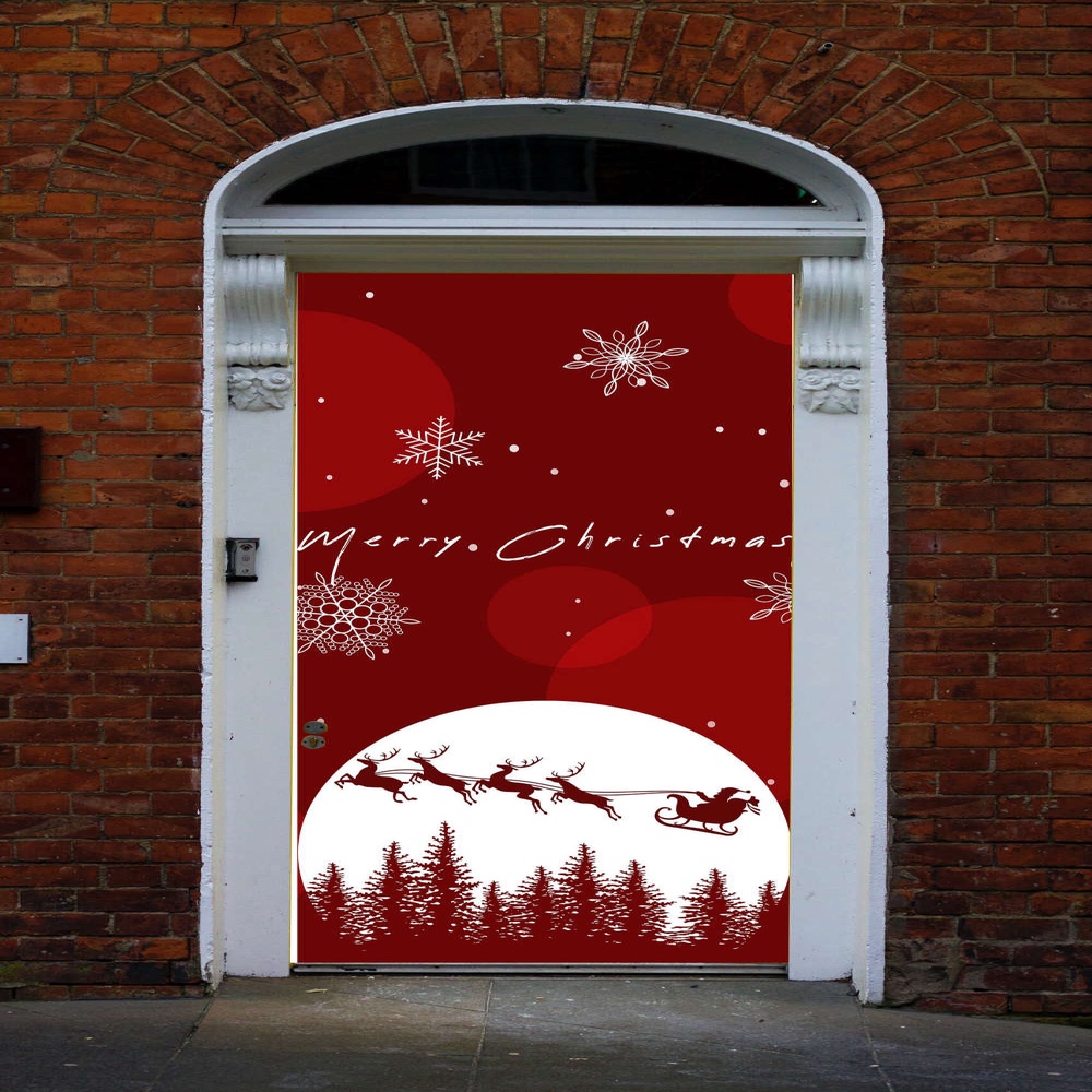 Christmas Door Cover, Merry Christmas Door Banner, Best Gift For Christmas, Christmas Gift