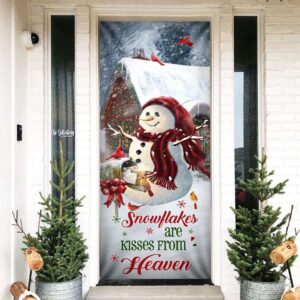 Christmas Door Cover Snowflakes Are Kisses From…