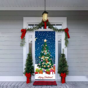 Christmas Door Covers, Merry Christmas Decorations, Gift…