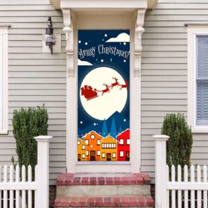 Christmas Door Decorating Ideas, Santa Claus Door…