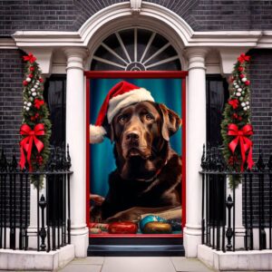 Christmas Front Door Cover, Entry Door Cover,…