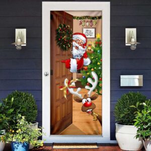 Christmas Is Coming Door Cover, Santa Claus…