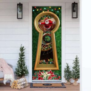 Christmas Santa Door Cover Circular Stairs, Gift…