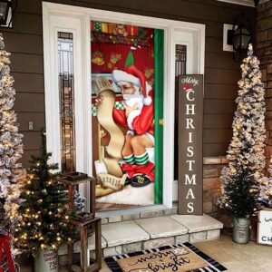 Christmas Santa Door Cover Funny, Xmas Gifts…