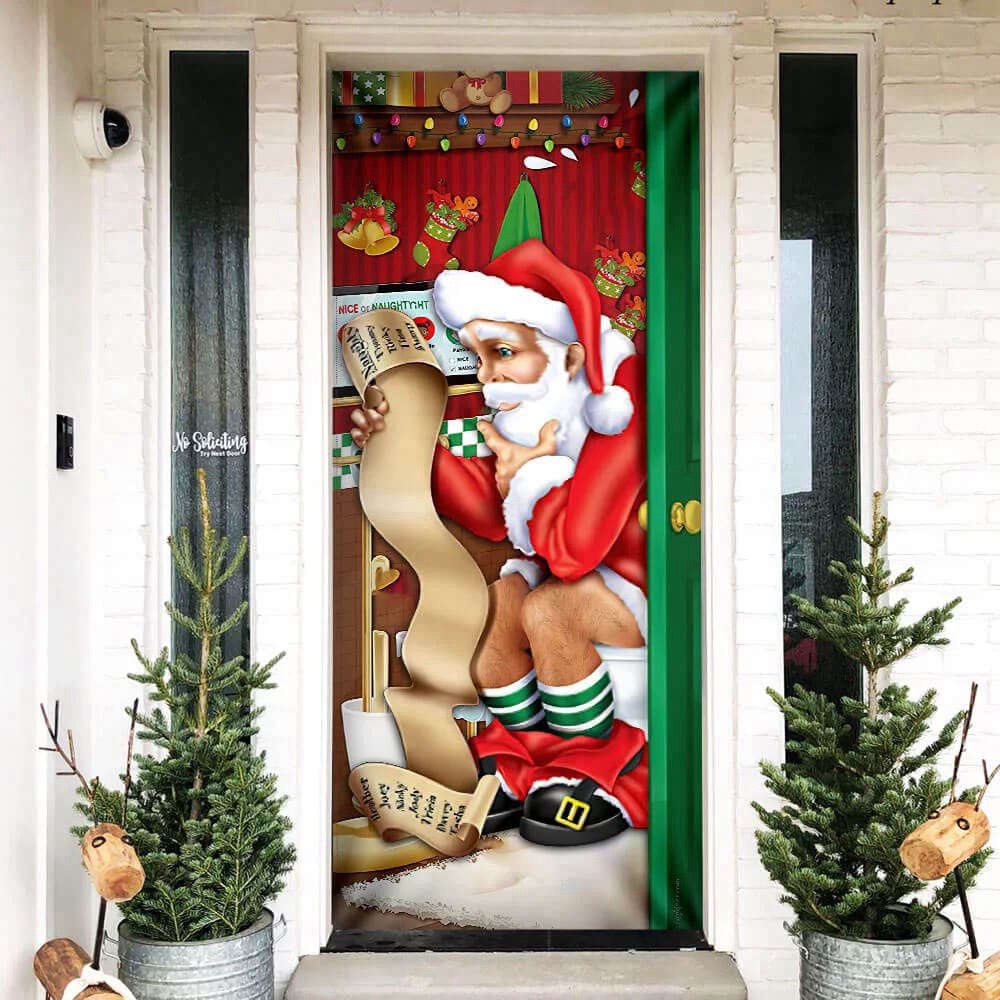 Christmas Santa Door Cover Funny, Xmas Gifts For Pet Lovers, Christmas Gift For Decor, Christmas Gift Christmas Santa Door Cover Funny, Xmas Gifts For Pet Lovers, Christmas Gift For Decor, Christmas Gift