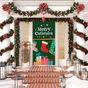 Christmas Stockings Door Decor, Christmas Door Covers,…