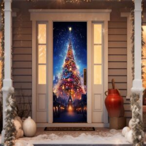 Christmas Theme For Front Door Cover, Christmas…