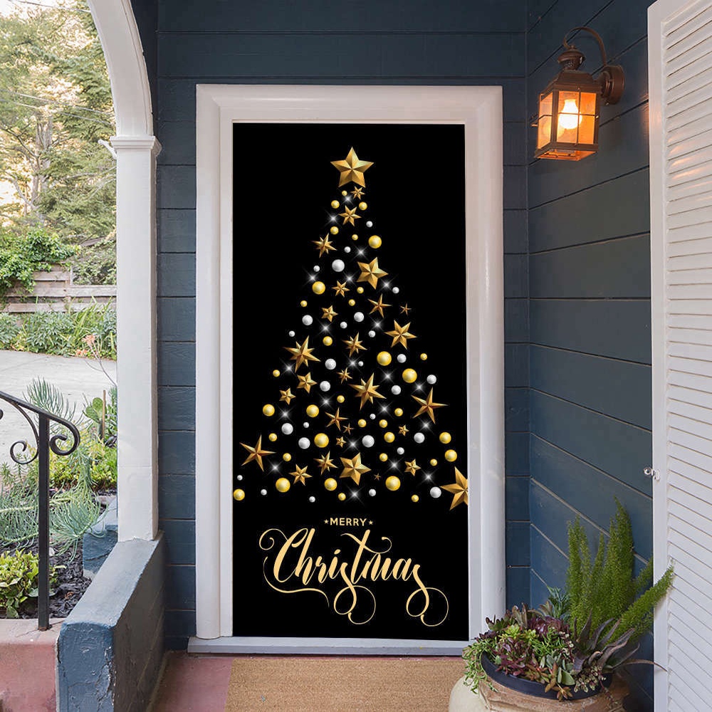 Christmas Tree Door Cover, Holiday Front Door Cover, Christmas Gift For Family, Christmas Gift Christmas Tree Door Cover, Holiday Front Door Cover, Christmas Gift For Family, Christmas Gift