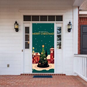 Christmas Tree Door Cover Merry Christmas Door Banner Gift For Christmas Christmas Gift 3 prnsvf.jpg