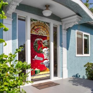 Christmas With My Herd Sheep Cattle Farmer Door Cover Christmas Outdoor Decoration Unique Gifts Doorcover Christmas Gift 5 ibnwav.jpg