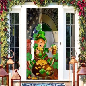 Cute Leprechaun Happy St Patrick Day Door…