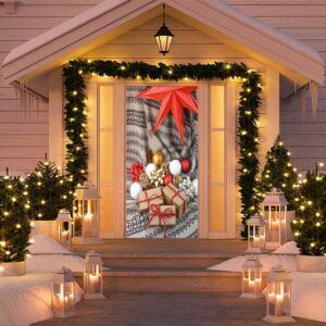 Door Decorating Ideas, Christmas Door Cover, Outdoor…