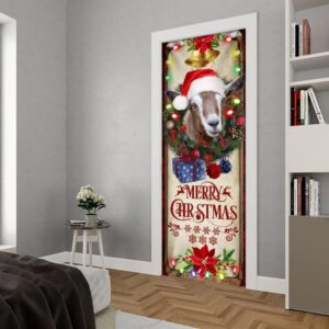 Farm Cattle Goat Merry Christmas Door Cover Unique Gifts Doorcover Holiday Decor Christmas Gift 5 gm8vvp.jpg
