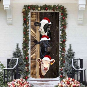 Funny Cow Merry Christmas Door Cover Festive Cow Home Decor Christmas Gift 2 mhf0bc.jpg