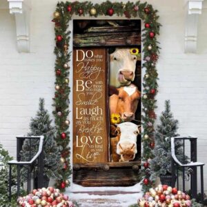 Funny Cows. Do What Makes You Happy Door Cover Unique Gifts Doorcover Christmas Gift 4 t6pby6.jpg