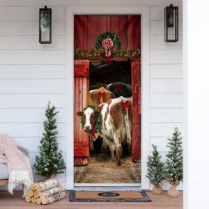 Funny Family Cattle Door Cover, Unique Gifts…