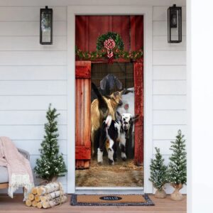 Funny Family Goat Door Cover, Unique Gifts…