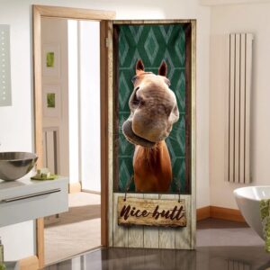 Funny Horse Restroom Door Cover, Unique Gifts…