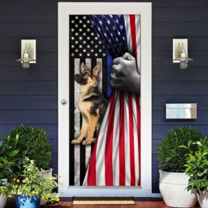 German Shepherd. The Thin Blue Line Door…