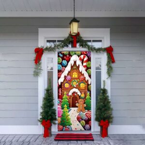 Gingerbread House Door Cover Christmas Door Covers Gift For Christmas Christmas Gift 2 lqlv47.jpg