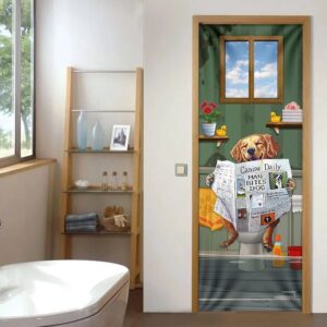 Golden Retriever Bathroom Door Cover Xmas Outdoor Decoration Gifts For Dog Lovers Christmas Gift 4 x13c8x.jpg