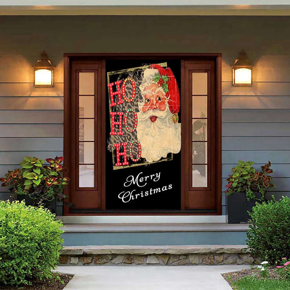 HO HO HO Door Cover, Christmas Door Covers, Christmas Gift For Family, Christmas Gift