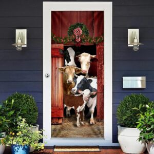 Happy Family Cattle Door Cover Unique Gifts Doorcover Holiday Decor Christmas Gift 2 o0fqlu.jpg